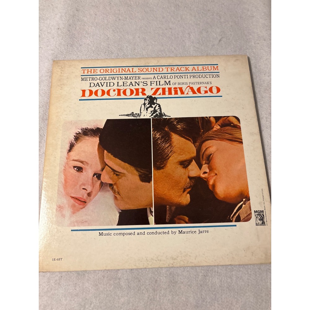 Doctor Zhivago Movie Soundtrack Vinyl LP Maurice Jarre MGM Records 1E-6ST 1965